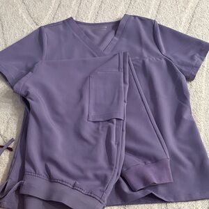 Mandala Purple Scrub Set